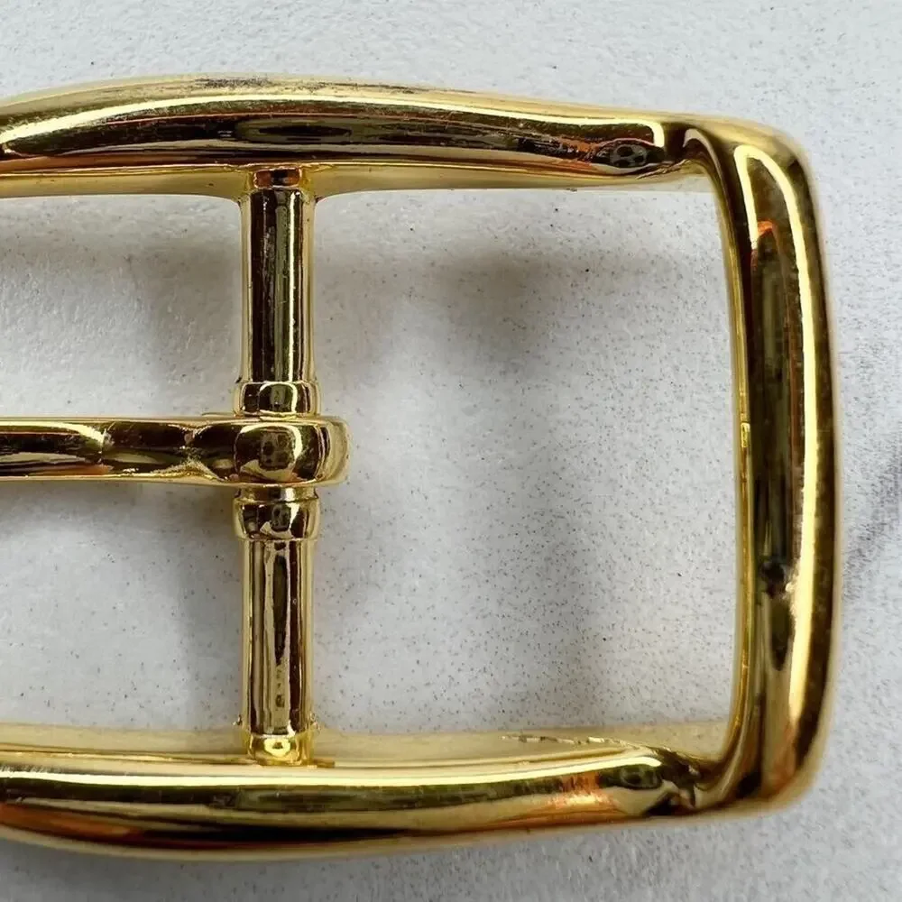 Vintage Gold Tone Simple Basic Belt Buckle for up to 1 Inch Belt